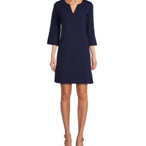 Jude Connally Megan Side-Slit Navy Dress Size S